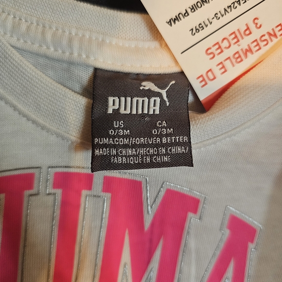 Puma Black Vest with Pink Leggings Set - Picture 4 of 6